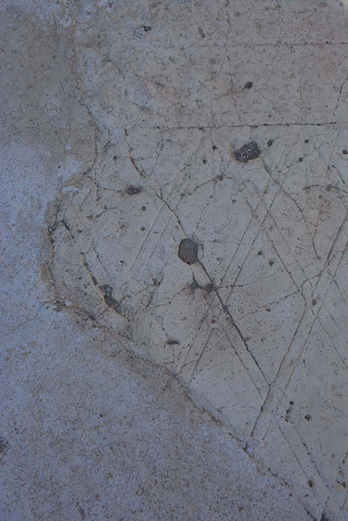 VI.10.7 Pompeii. September 2019. 
Detail from flooring (sinopia – the pattern upon which the floor was laid).
Foto Annette Haug, ERC Grant 681269 DÉCOR.
