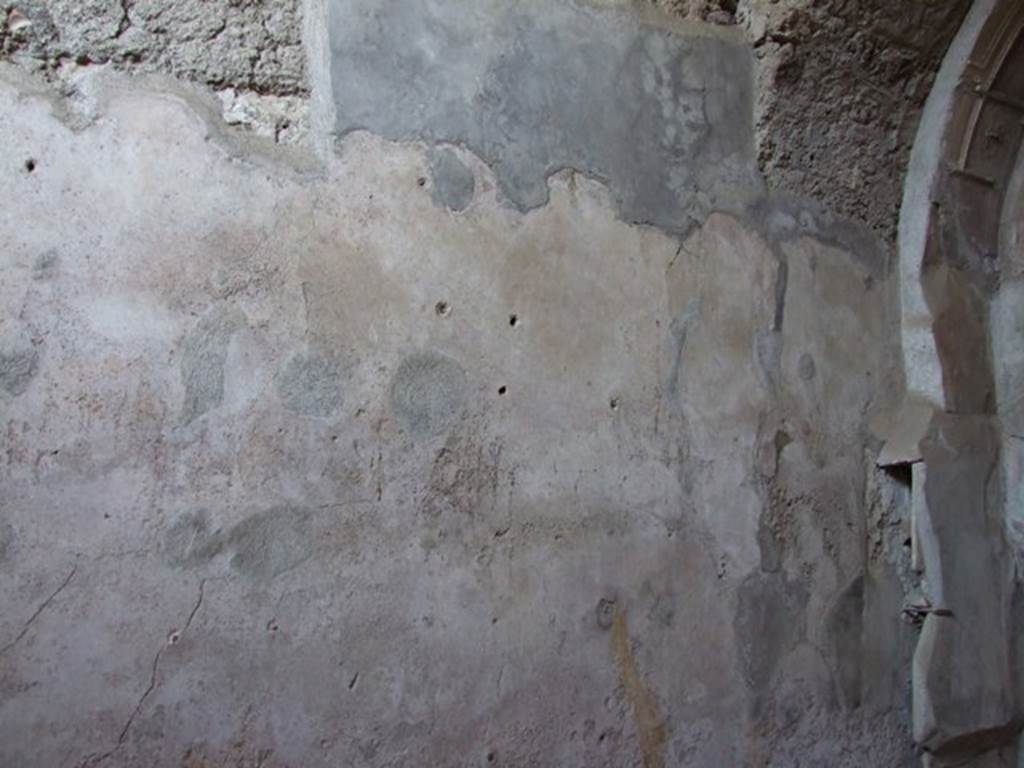 VI.11.9 Pompeii.  December 2007.  Room 43.  Baths area.  Tepidarium north wall.
