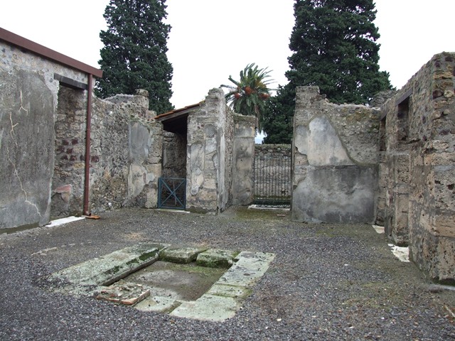 VI.11.9 Pompeii. December 2006. Room 26. Steps to cellar, near west wall.  