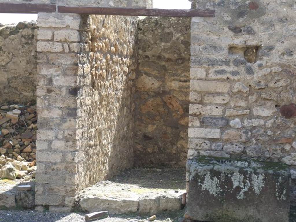 VI.14.18 Pompeii. March 2009. Doorway to room on south side, taken from atrium of VI.14.20.