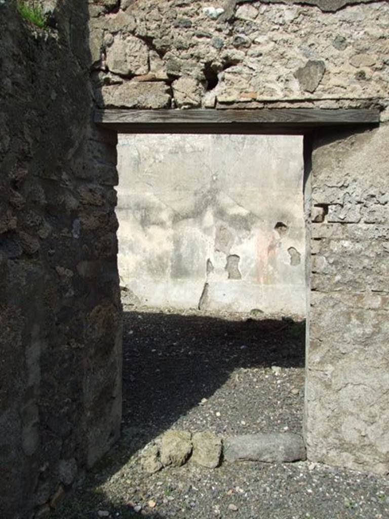 VI.14.20  Pompeii.  March 2009.  Door to room 17.