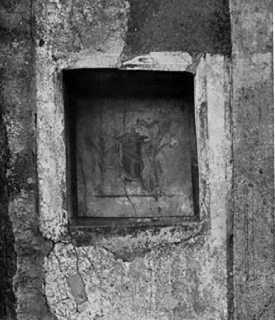 VI.14.43 Pompeii.  December 2007.  Room 15.   Room to the north of the prothyron.  According to HELBIG the Room to the left of the prothyron: contained paintings of: Pasifae, number 1205, and Theseus & Ariadne, number 1219.  See Helbig, W., 1868, Wandgemälde der vom Vesuv verschütteten Städte Campaniens.  Leipzig: Breitkopf und Härtel.  (1205, 1219).