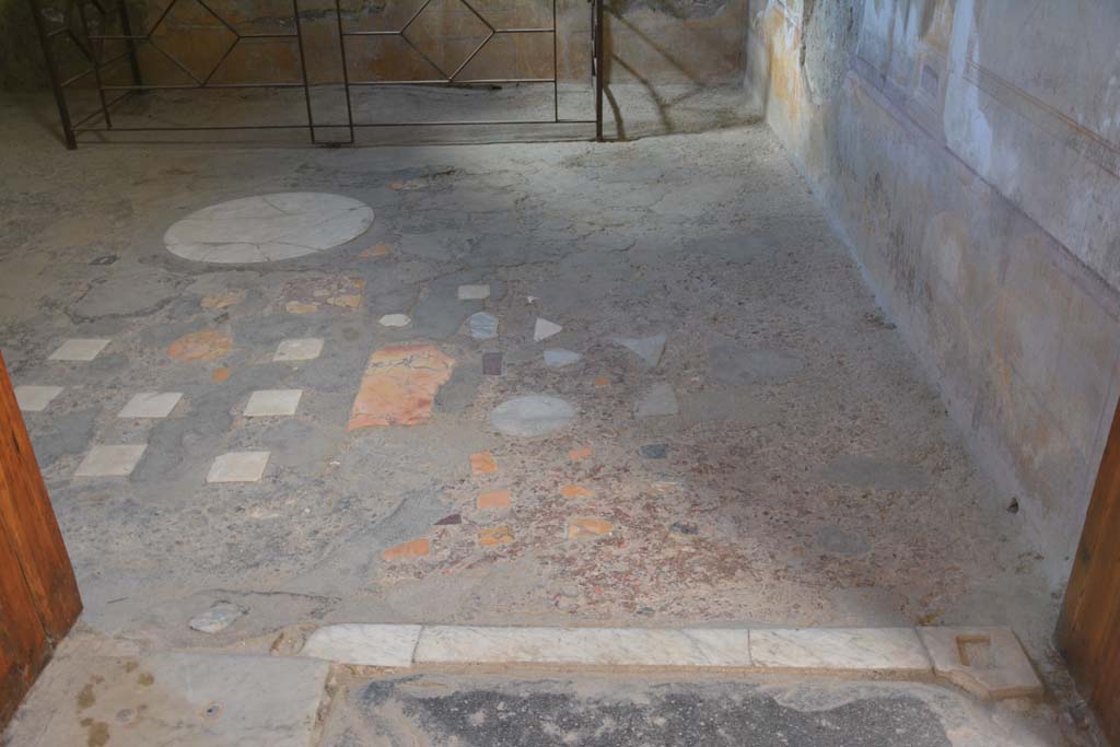 VI.15.1 Pompeii. May 2017. Looking towards east wall of oecus on south side of atrium. Photo courtesy of Buzz Ferebee.
