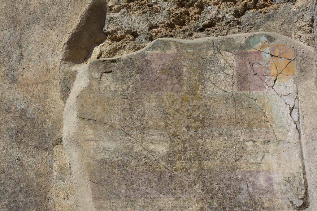 VI 15 5 Pompeii. March 2019. Oecus/triclinium 8, detail from upper north wall at east end.