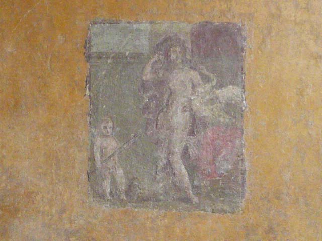 VI.16.7 Pompeii. May 2010. North wall of room R.