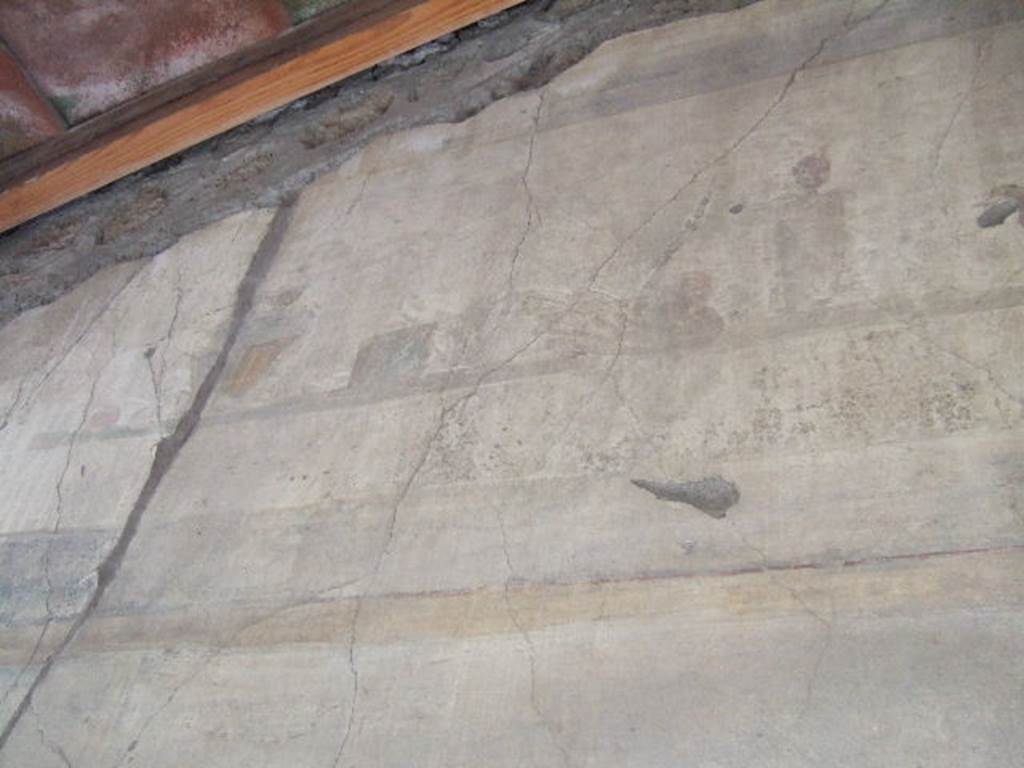 VI.16.7 Pompeii. May 2006. Entrance “A” upper south wall. Painting of still life.