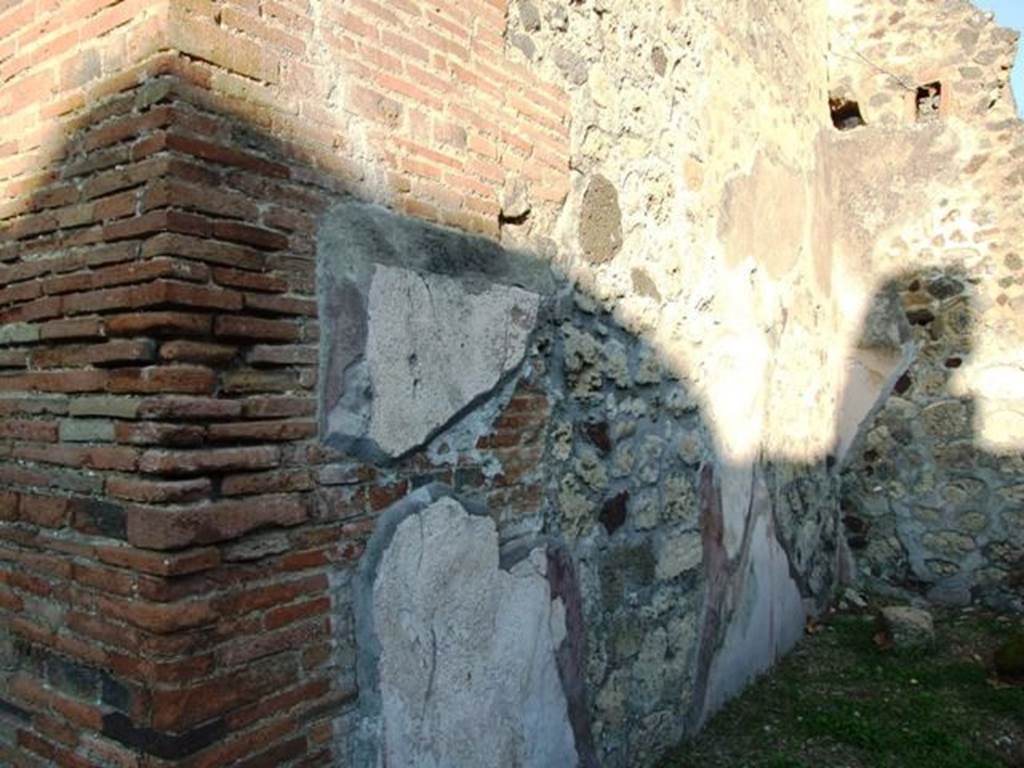 VI.16.34 Pompeii. December 2007. West wall.