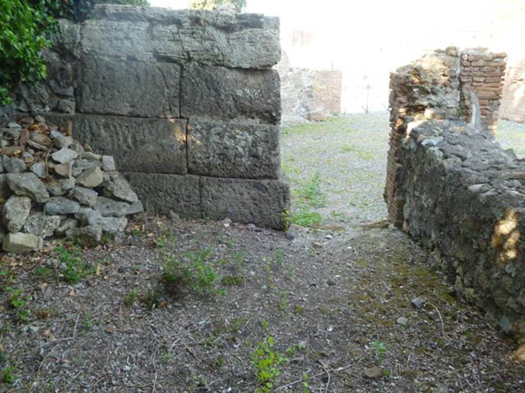VI.17.1 Pompeii. May 2011. Looking north from north-east corner.