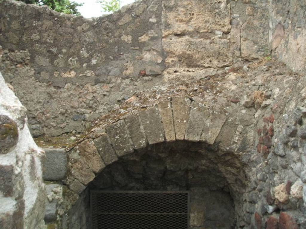 VI.17.12 Pompeii.  May 2005.  Staircase to lower floors underground.