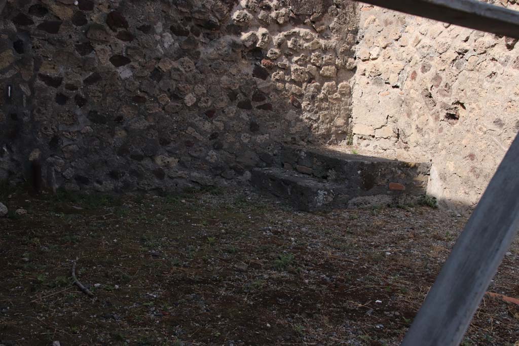 VI.17.20, Pompeii. September 2021. Looking towards stairs in north-west corner of shop.  Photo courtesy of Klaus Heese.