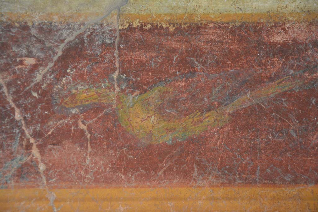 VI.17.41 Pompeii. September 2019. Detail from north wall of north ala.
Foto Annette Haug, ERC Grant 681269 DCOR.
