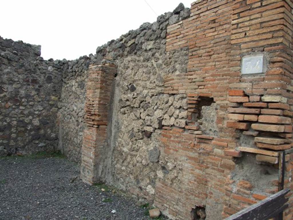 VII.1.34 Pompeii. December 2007. North wall.