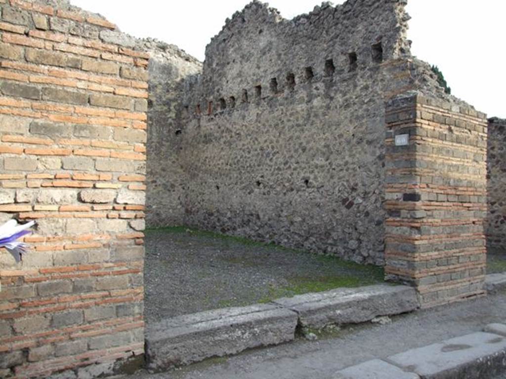 VII.1.60 Pompeii. December 2007. Entrance.