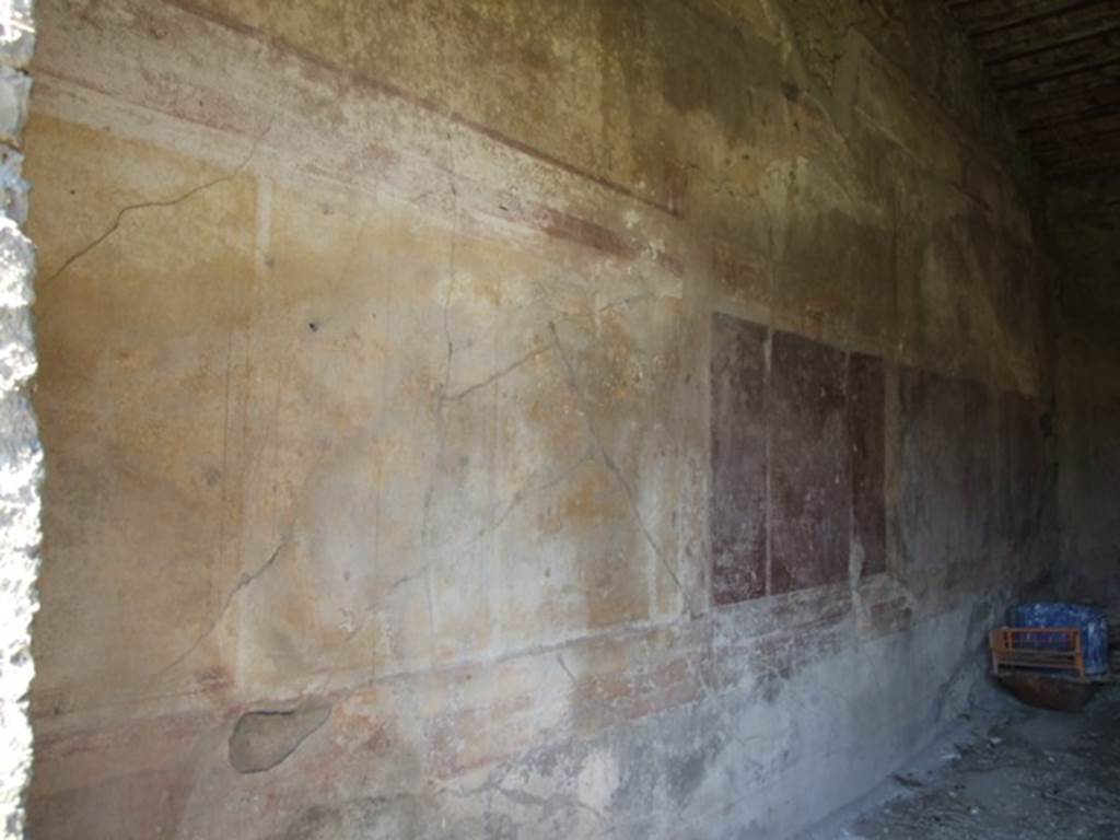 VII.2.16 Pompeii. W.3. Room 20, drawing of wall decorations from triclinium walls.
Photo by Tatiana Warscher. Photo © Deutsches Archäologisches Institut, Abteilung Rom, Arkiv. 
