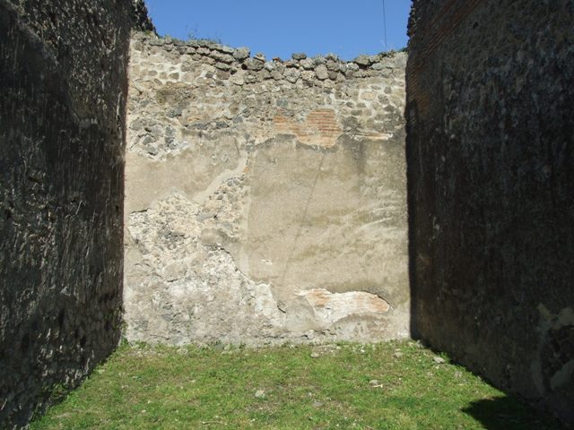VII.2.18 Pompeii. March 2009. Room 21, north wall of triclinium. 