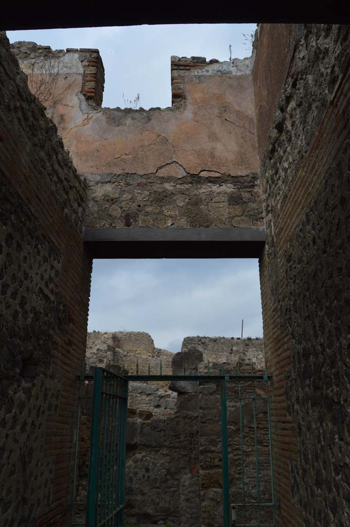 VII.2.18 Pompeii.  March 2009. Doorways to Rooms 2 and 3 in north east corner of atrium.