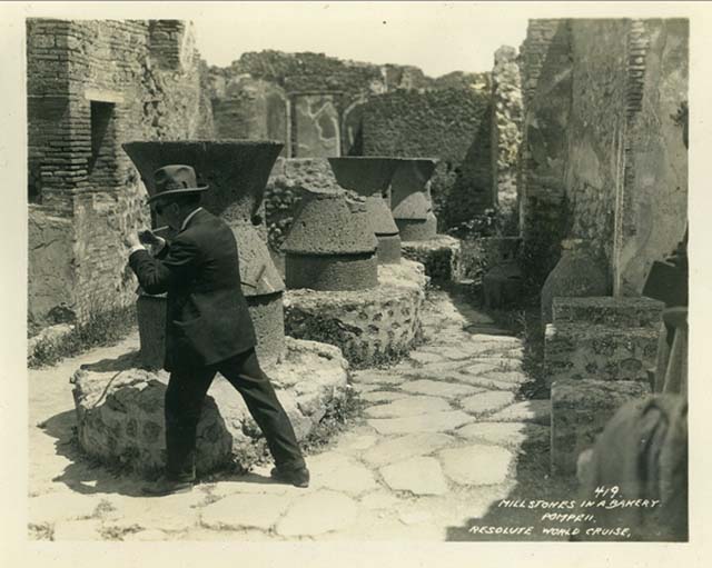 VII.2.22 Pompeii. From an Album by Roberto Rive dated 1868. Looking across bakery. Photo courtesy of Rick Bauer.