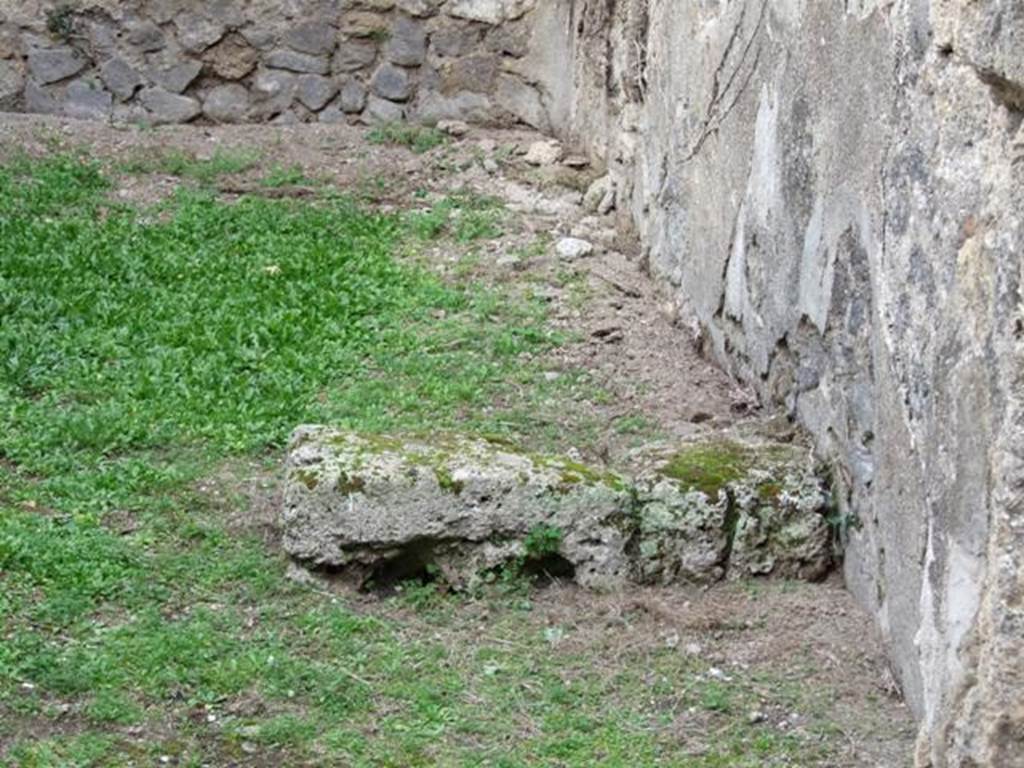 VII.2.50 Pompeii. December 2007. Remains of base of stairs.