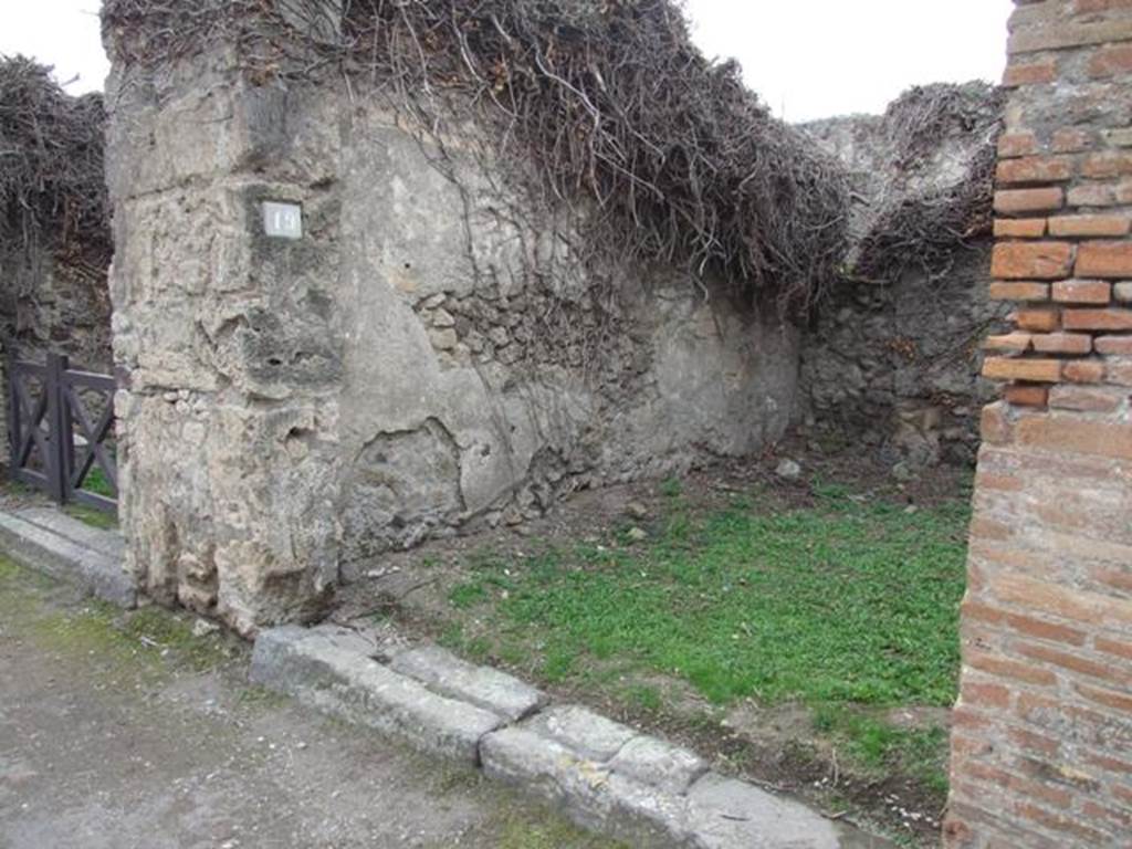 VII.3.19 Pompeii. December 2007. South wall.