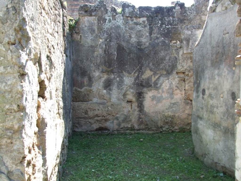 VII.3.29 Pompeii.  March 2009. Room 3. Triclinium.  West wall.