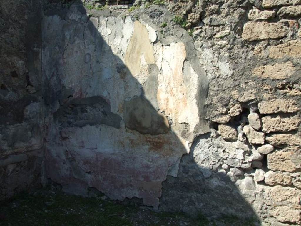 VII.4.57. Pompeii.  March 2009.  Room 10.  Cubiculum.  North wall.