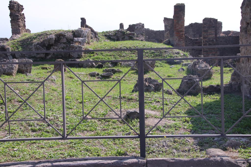 VII.6.4 Pompeii. September 2021. Looking south to site of shop entrance. Photo courtesy of Klaus Heese.