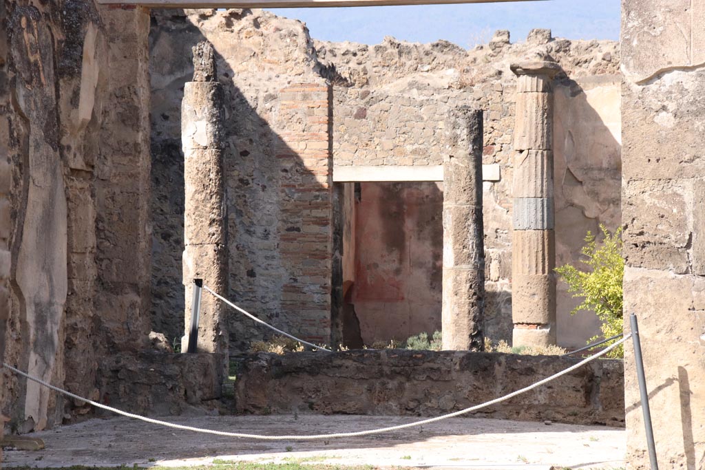 VII.7.2 Pompeii, May 2018. Detail of impluvium, looking north. Photo courtesy of Buzz Ferebee.