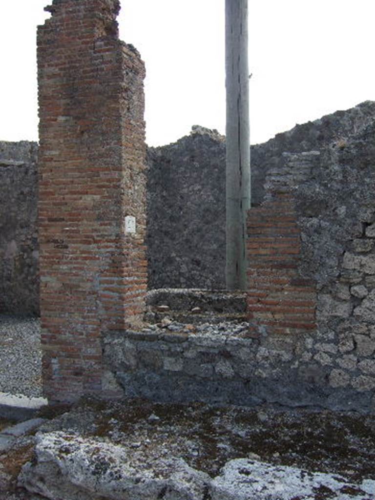 VII.7.20 Pompeii. September 2005. Looking south to doorway that had steps to upper floor.
