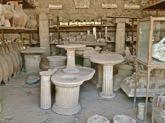 VII.7.29 Pompeii. May 2011. Items in storage. Photo courtesy of Michael Binns.