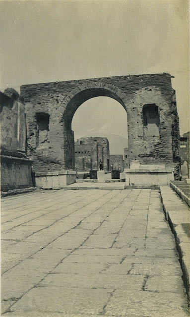 VII.8 Pompeii Forum. 1870s photo by Sommer. Looking north along east side. Photo courtesy of Rick Bauer.
