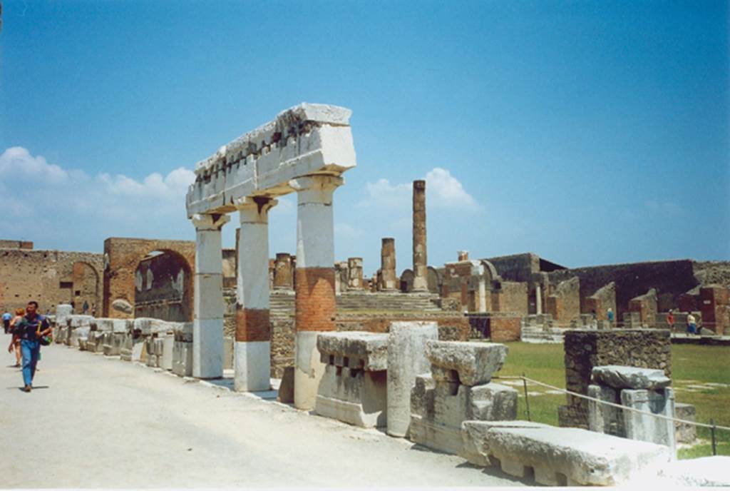  
VII.8 Pompeii Forum. June 2019. Looking south-east along the west side. Photo courtesy of Buzz Ferebee.
