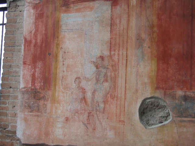 VII.9.7 and VII.9.8 Pompeii. Macellum. May 2004. North west corner.