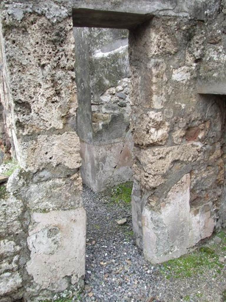 VII.10.9 Pompeii.  March 2009. Doorway to corridor leading to kitchen and VII.10.12