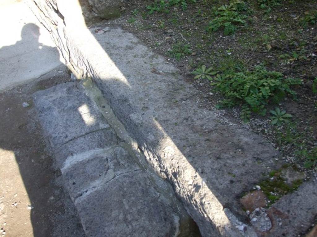 VII.11.3 Pompeii. December 2007. Entrance step and sill.