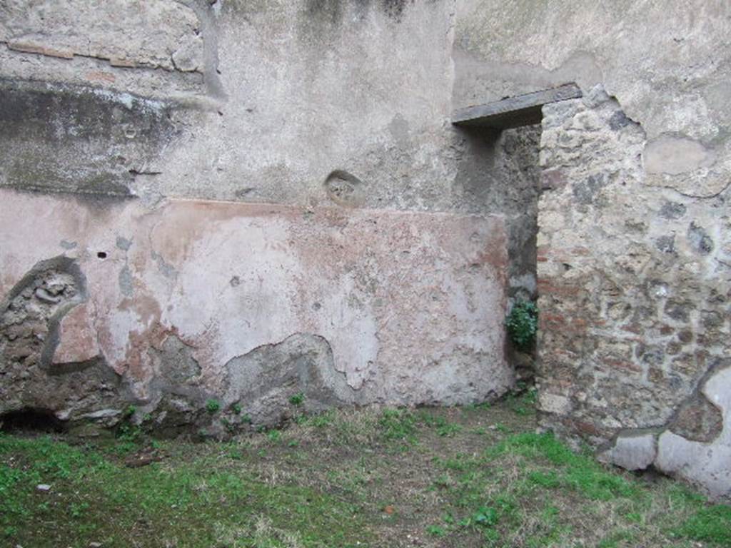 VII.11.13 Pompeii.  December 2006. North wall with door to rear room.