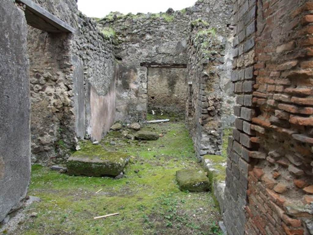 VII.11.14 Pompeii. March 2009. Room 1, looking south along passageway.