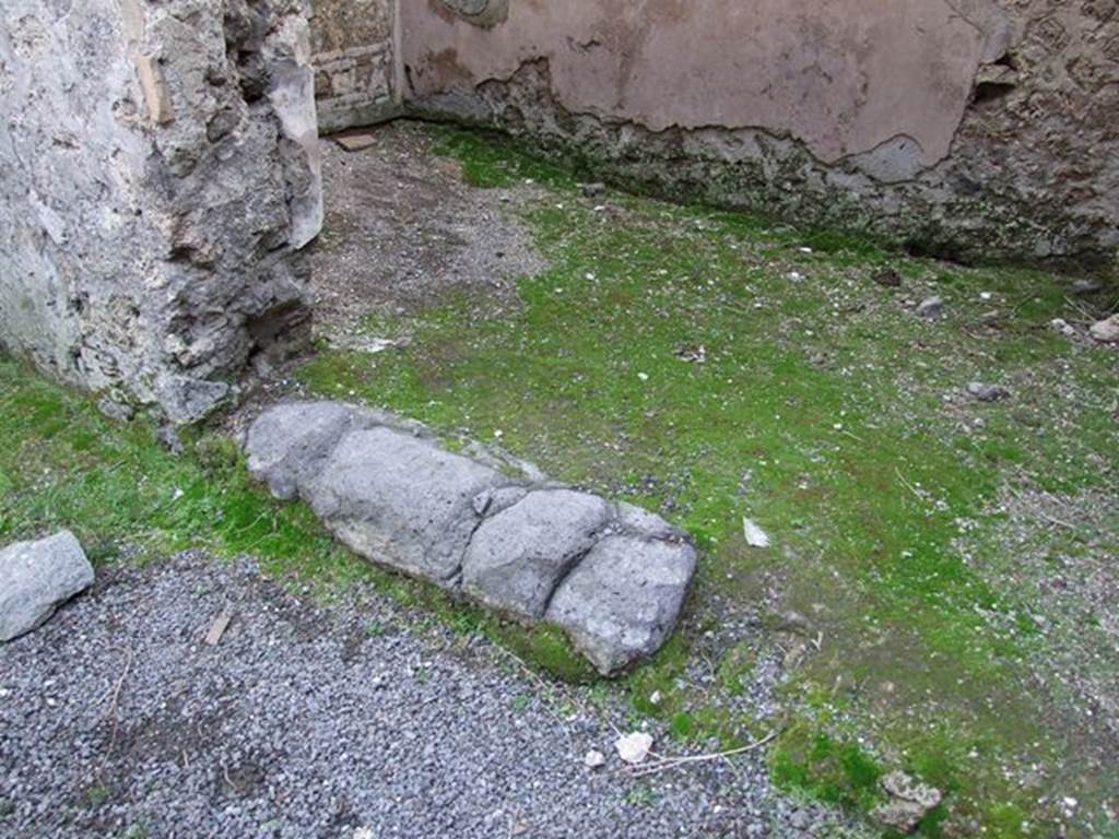 VII.11.15 Pompeii. December 2006. Looking south-east across threshold of side room, to left of entrance. 