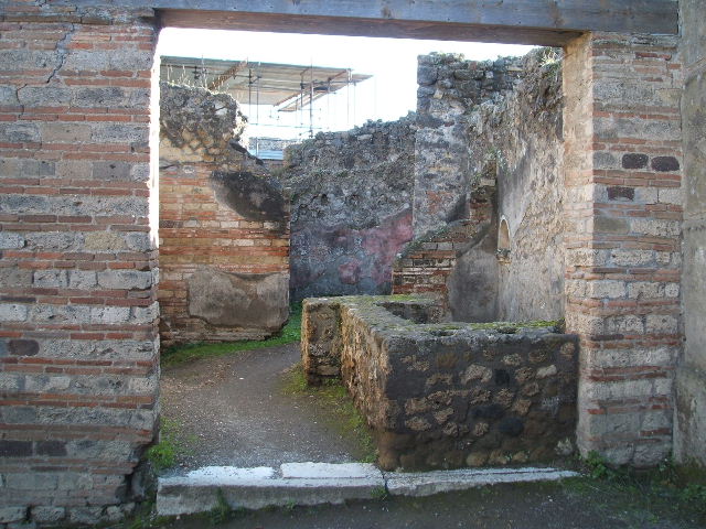 VII.12.15 Pompeii. May 2003. Looking south to entrance doorway. Photo courtesy of Nicolas Monteix.