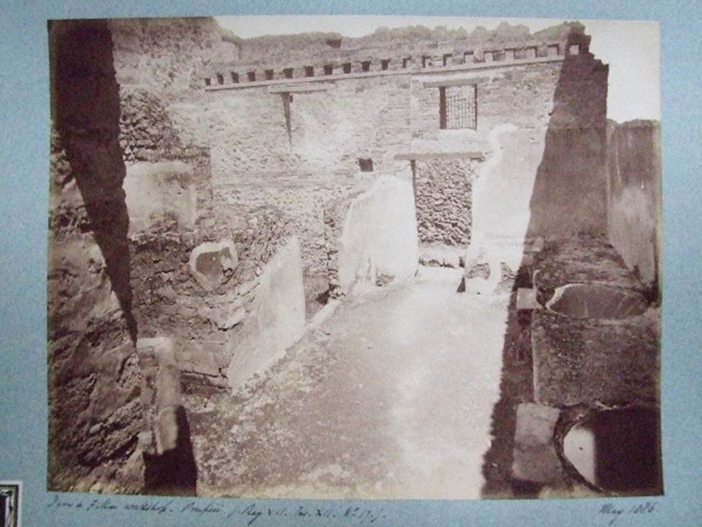 VII.12.17 Pompeii.  May 1886.  View from VII.12.21.  Old photograph courtesy of the Society of Antiquaries, Fox Collection.
