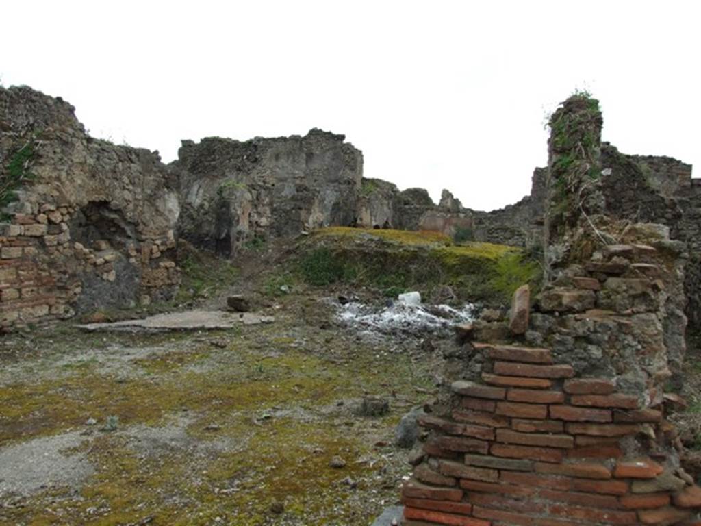 VII.12.35 Pompeii.  March 2009. Looking east into remains of Inn.