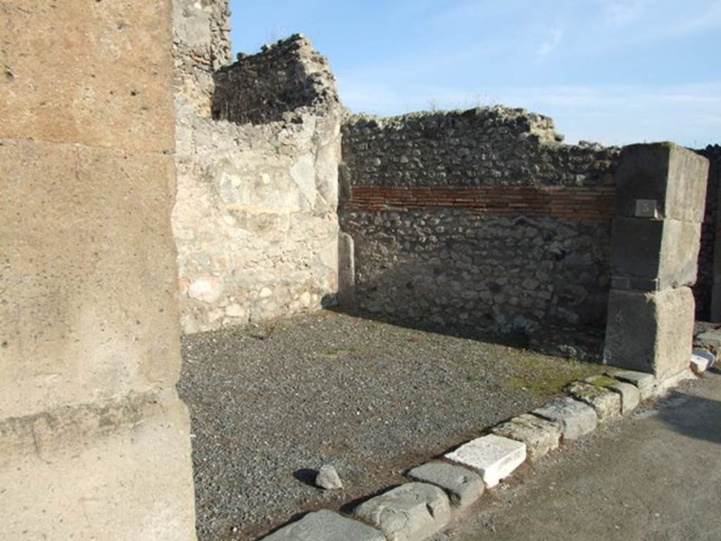 VII.13.5 Pompeii. December 2007. Looking north-east to entrance and east wall.