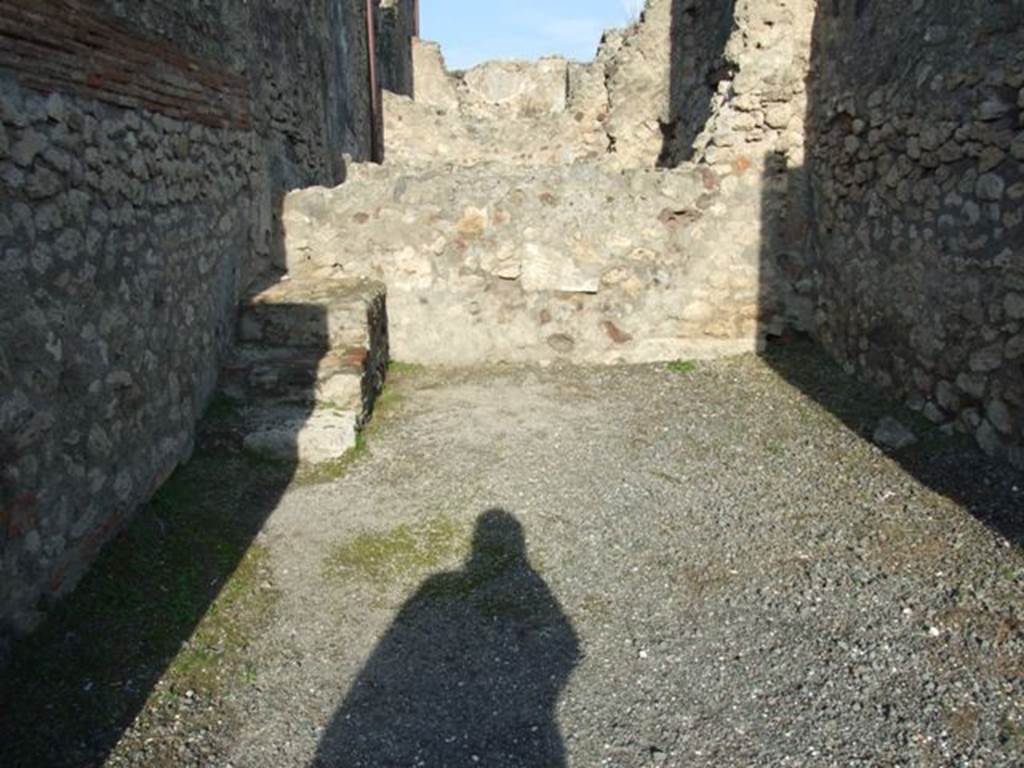 VII.13.6 Pompeii. December 2007. North wall and steps to upper floor.