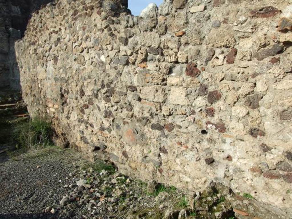 VII.13.13 Pompeii. December 2007. North wall.