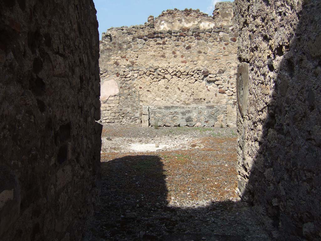 VII.15.1 Pompeii. May 2018. Site of cistern-mouth on north side of impluvium. Photo courtesy of Buzz Ferebee. 
