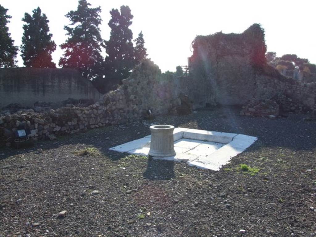 VII.16.10 Pompeii. June 2019. Puteal near impluvium. Photo courtesy of Buzz Ferebee.

