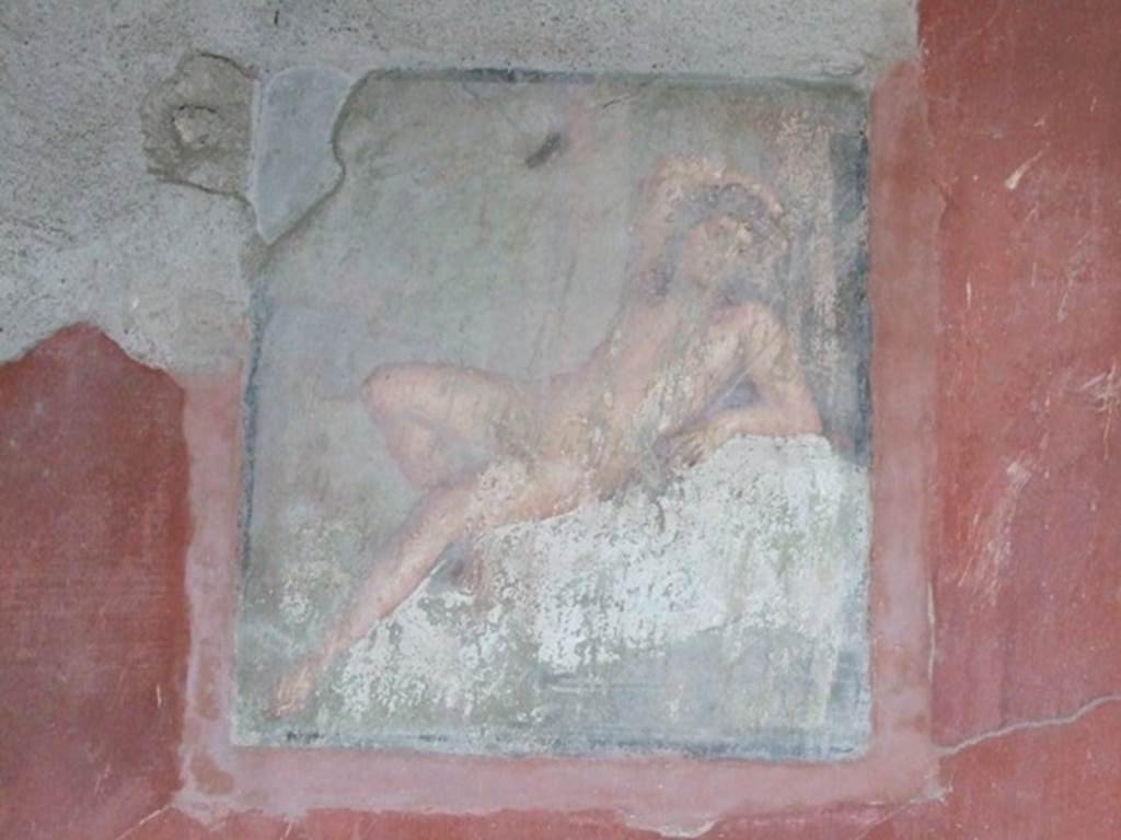VII.16.17-22 Pompeii. December 2007. Centre wall painting of  Narcissus, from the east wall.