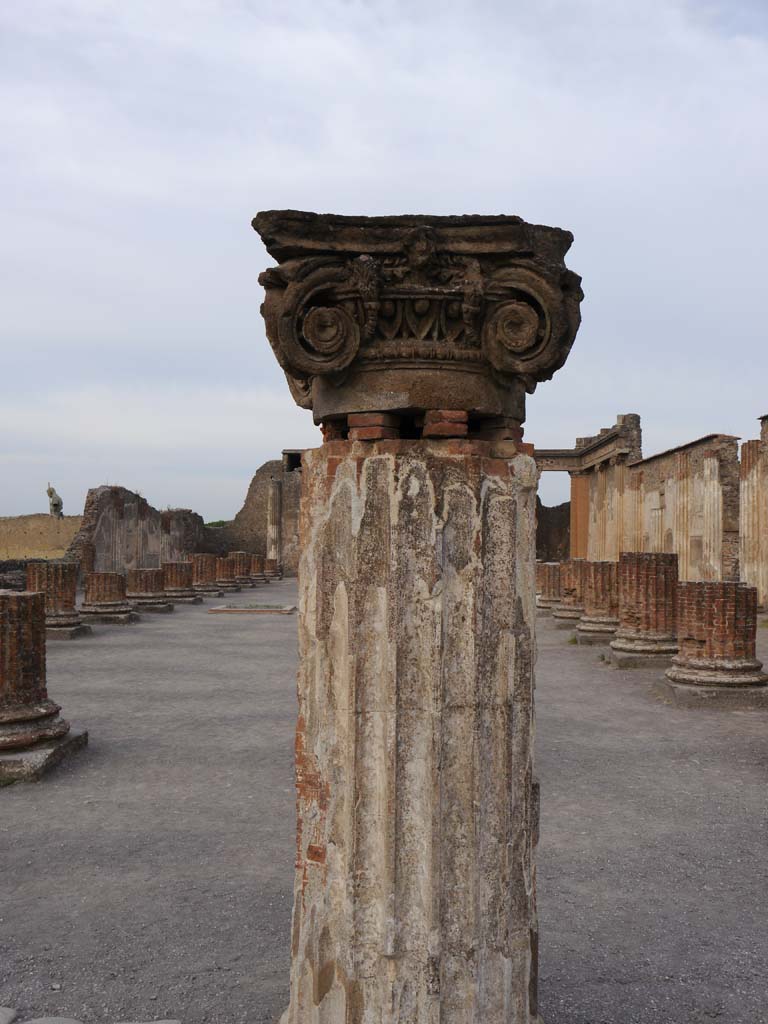 VIII.1.1 Pompeii. April 2019. Looking west from top of steps from Forum. Photo courtesy of Rick Bauer.