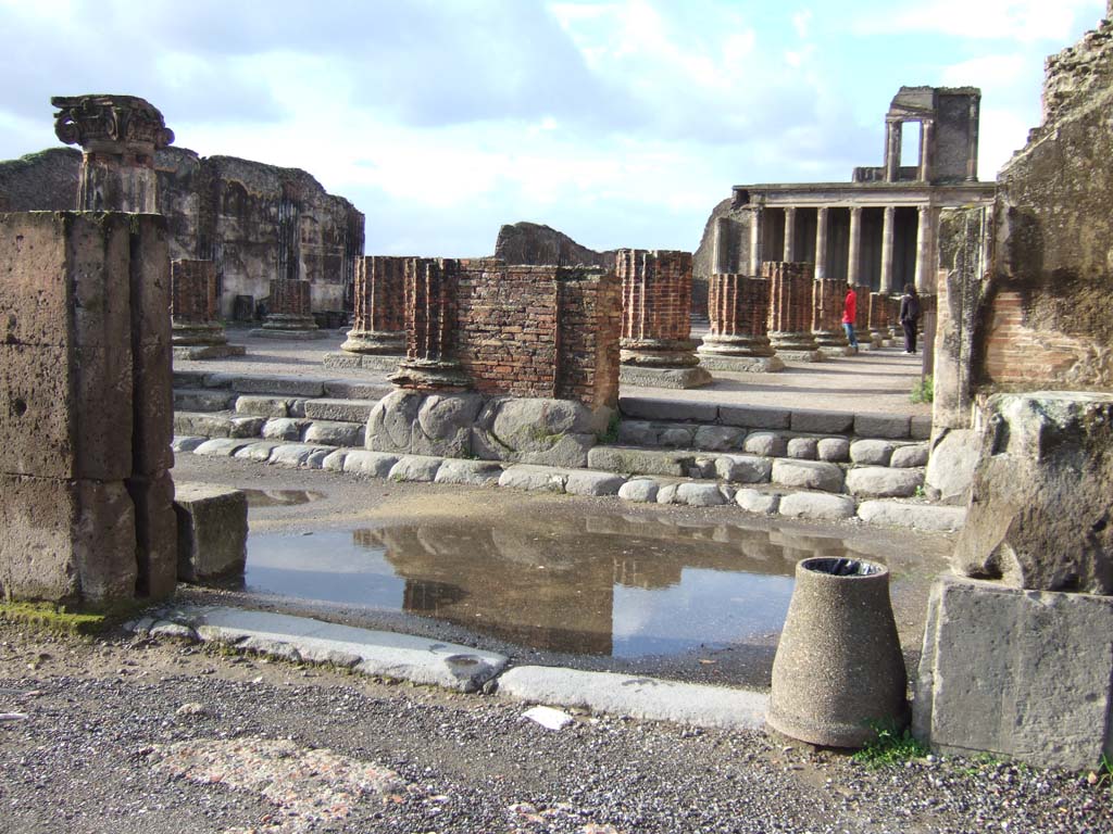 VIII.1.1 Pompeii. December 2018. Looking from south-west across Basilica, from north end. Photo courtesy of Aude Durand.