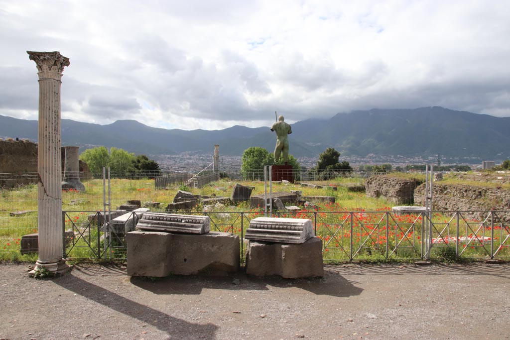 VIII.1.3 Pompeii. March 2019. Looking south-west towards column with Corinthian capital.
Foto Anne Kleineberg, ERC Grant 681269 DÉCOR.
