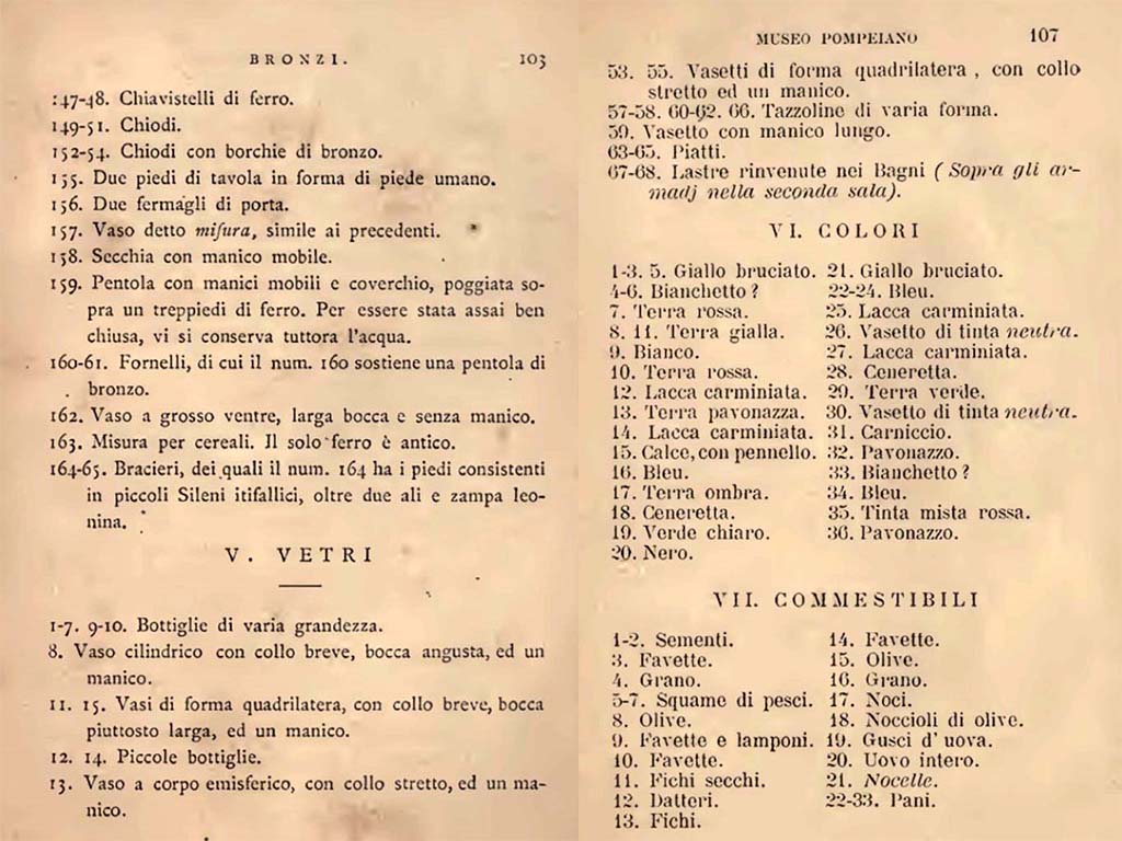 VIII.1.4 Pompeii Antiquarium. Fiorelli, G., 1877. Guida di Pompei. (p.103). Fiorelli, G., 1897. Guida di Pompei, (p.107).